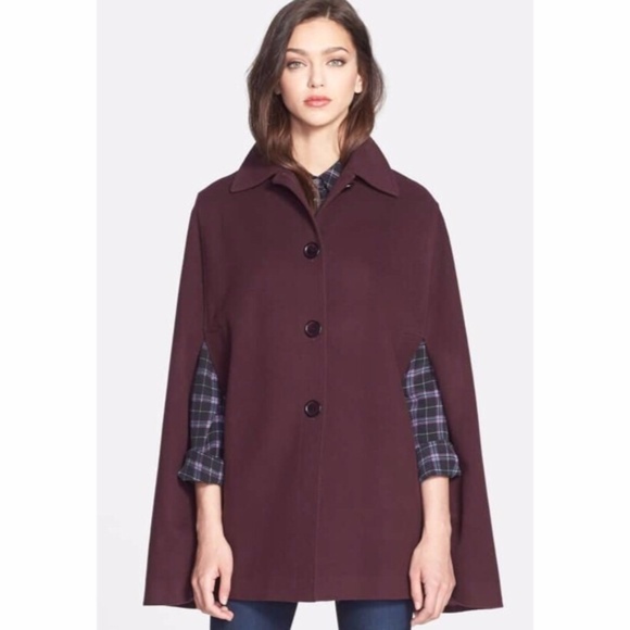 Helene Berman Jackets & Blazers - Helene Berman Plum Cape Size Medium